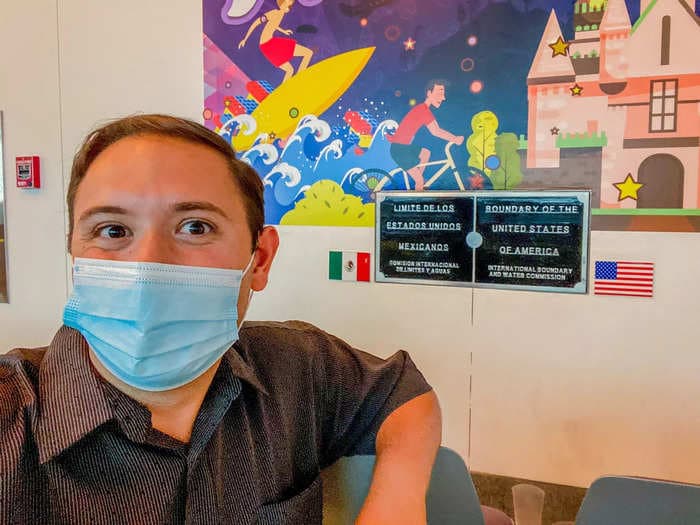 I flew from New York to San Diego through Mexico using an obscure border loophole — here's what it was like