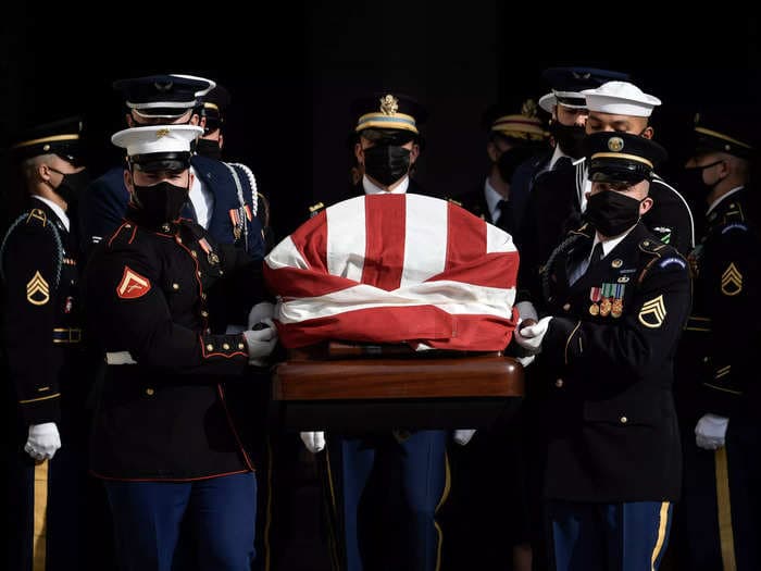 Late Senator Bob Dole cracks a voter fraud joke at his own funeral service
