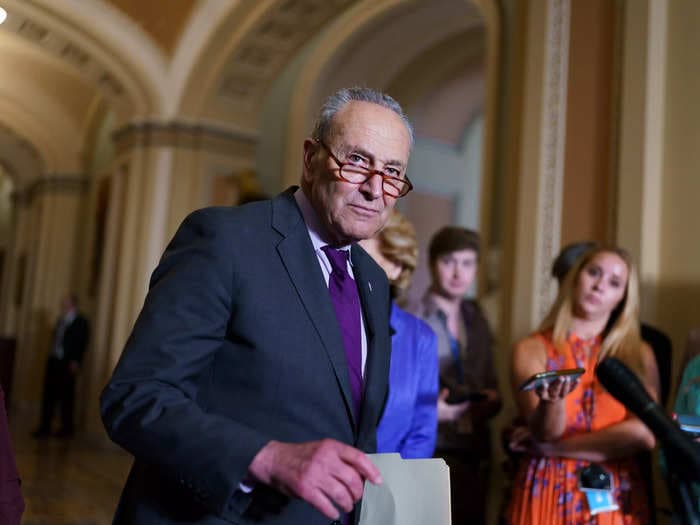 Chuck Schumer vows to 'keep fighting' to pass Biden's agenda after Manchin tanked its passage: 'We simply cannot give up'