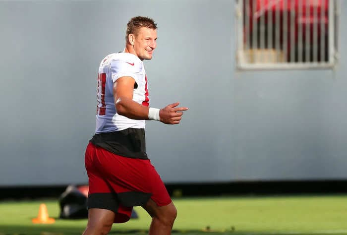 Rob Gronkowski used a clever trick to fool the Bucs into believing he completed his off-season workouts