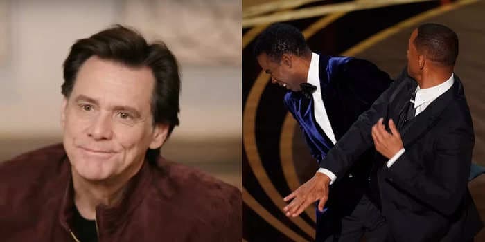 Jim Carrey says he was 'sickened' by the Oscars audience giving Will Smith a standing ovation after his Chris Rock slap