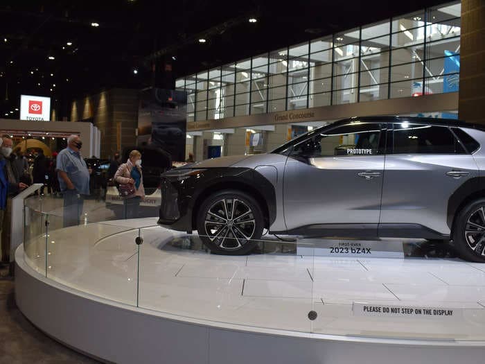 Toyota is recalling 2,700 of its flagship electric SUVs because its wheels may come off