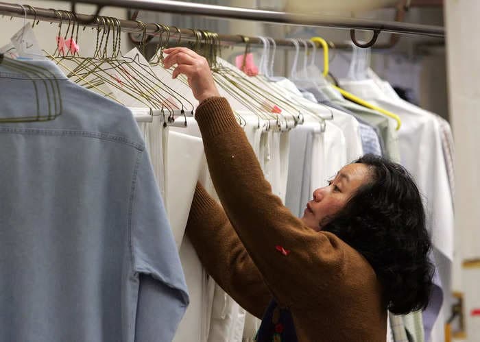 The dry-cleaning industry is slowly dying — and this chart makes it crystal clear