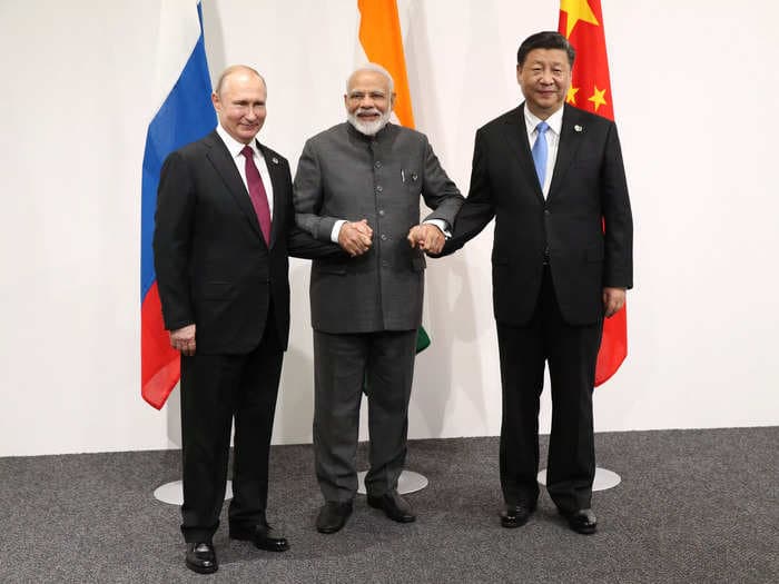 China and India abstained on a vote to condemn Russia's annexation of Ukraine's land just weeks after Putin acknowledged their concerns about the war
