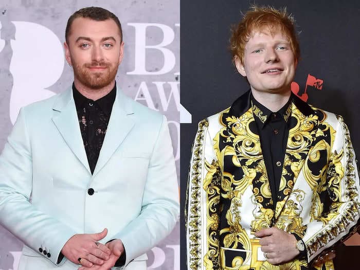 Ed Sheeran gave Sam Smith a 6-foot 'marble penis' statue that weighs 4,000 pounds and has to be crane-lifted into their house