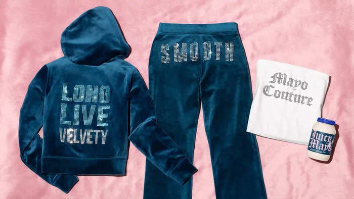 Kraft Real Mayo and Juicy Couture team up for a 'velvety' mayo-themed tracksuit