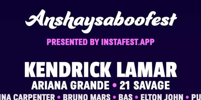 People are sharing their ultimate festival lineups with Instafest, an app that links to Spotify to reveal your most listened-to artists