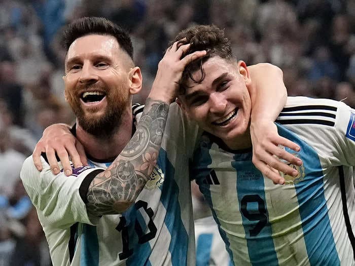 Lionel Messi took a photo with 12-year-old Julian Alvarez a decade ago, then linked up for 3 goals in the World Cup semifinal
