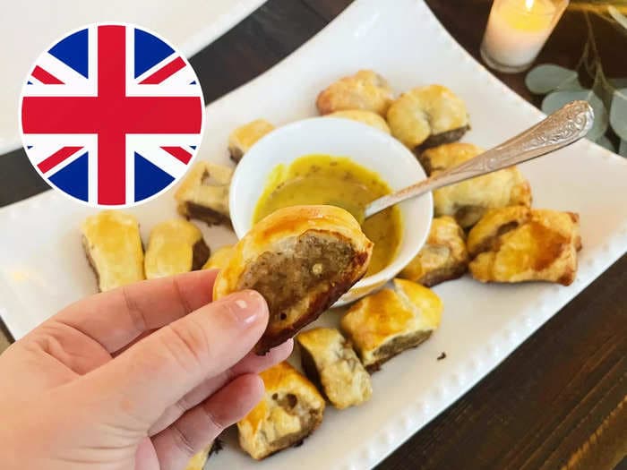 I tried making British sausage rolls using American ingredients and thought they were an easy holiday appetizer