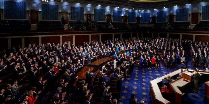 Most House members didn't show up in person to vote on a $1.7 trillion government funding bill