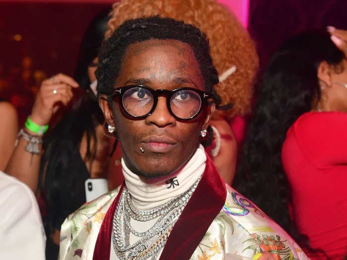 Young Thug and his co-defendant did in a 'hand-to-hand drug deal' inside a Georgia courtroom, prosecutors allege