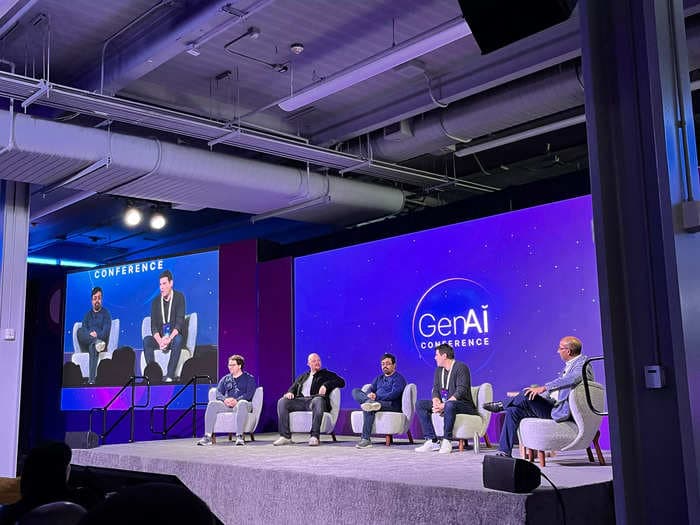 Inside the self-proclaimed 'first generative-AI conference,' executives explain why the hot new technology behind ChatGPT is 'not just hype, but something real'
