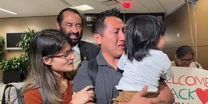 Texas 'Dreamer' reunites with family in the US after 6 months stranded in Mexico after a family secret upended his immigration interview. But the fight to secure his status in the US is not over yet.