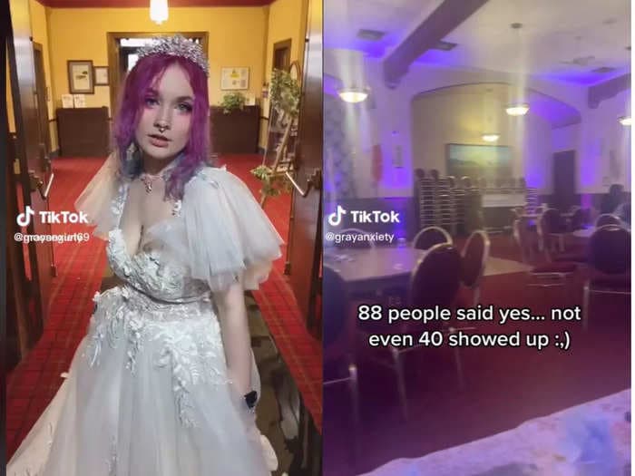 A newlywed said they lost thousands of dollars on a wedding after more than half of their RSVP'd guests didn't show up