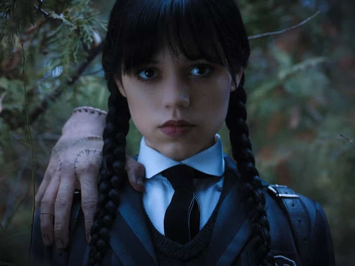 Jenna Ortega says she 'only ever wore black' while filming 'Wednesday': 'My closet just lost all its color'