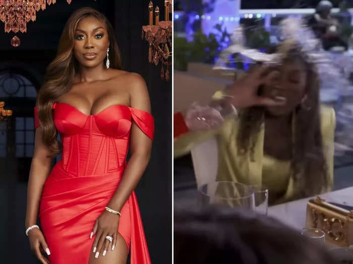'Real Housewives of Potomac' star Wendy Osefo calls for 'disciplinary action' against Mia Thornton for throwing a drink on her