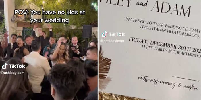 TikTokers are rushing to support a bride who said she banned kids from her adults-only wedding ceremony