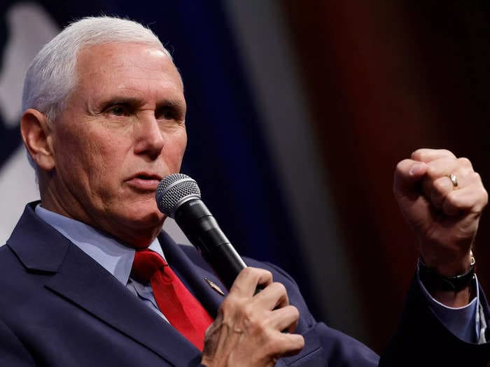 Former Vice President Mike Pence openly mocked Donald Trump with a series of pointed jokes ridiculing his former boss