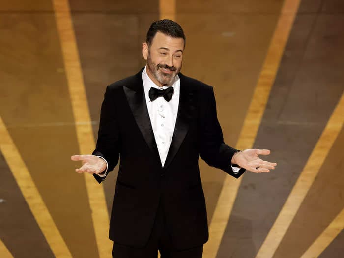 Jimmy Kimmel makes fun of Will Smith by joking anyone who commits an act of violence at the 2023 Oscars will take home best actor