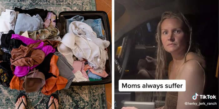 A TikToker drew a wave of sympathy about the struggles of motherhood after saying she forgot to pack her own clothes on a family vacation