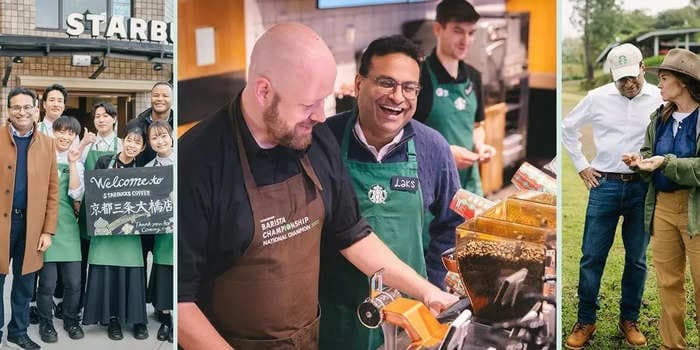 New Starbucks CEO says he'll work a half-day behind a store counter monthly as he plans to prioritize 'human connection over every cup of coffee'