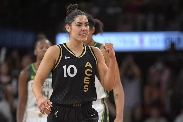WNBA star Kelsey Plum is leaning into her Aces' 'superteam' hype: 'If that gets people's attention, great'