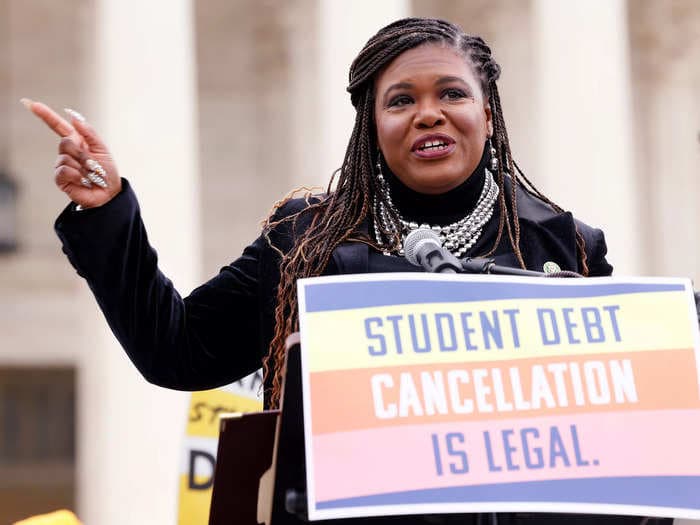 A student-loan company at the center of a lawsuit blocking Biden's debt cancellation with a 'dubious record of customer service' just got a new contract to keep servicing millions of borrowers, Cori Bush says