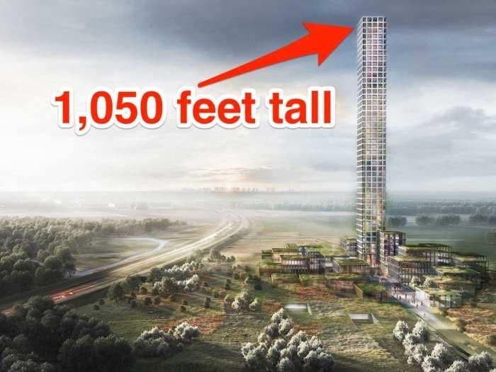 Western Europe's tallest skyscraper, which is set to be built in a tiny Danish town, has been likened to the 'Eye of Sauron'