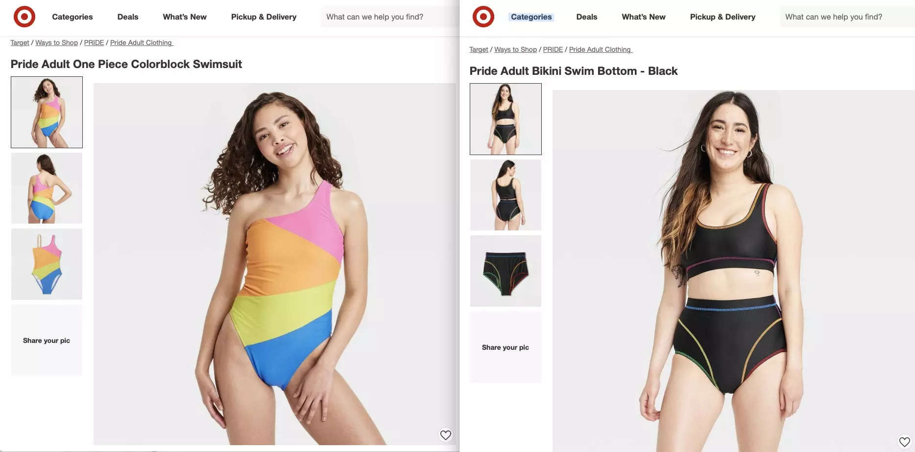 No, Target didn't offer 'tuck friendly' bathing suits for kids