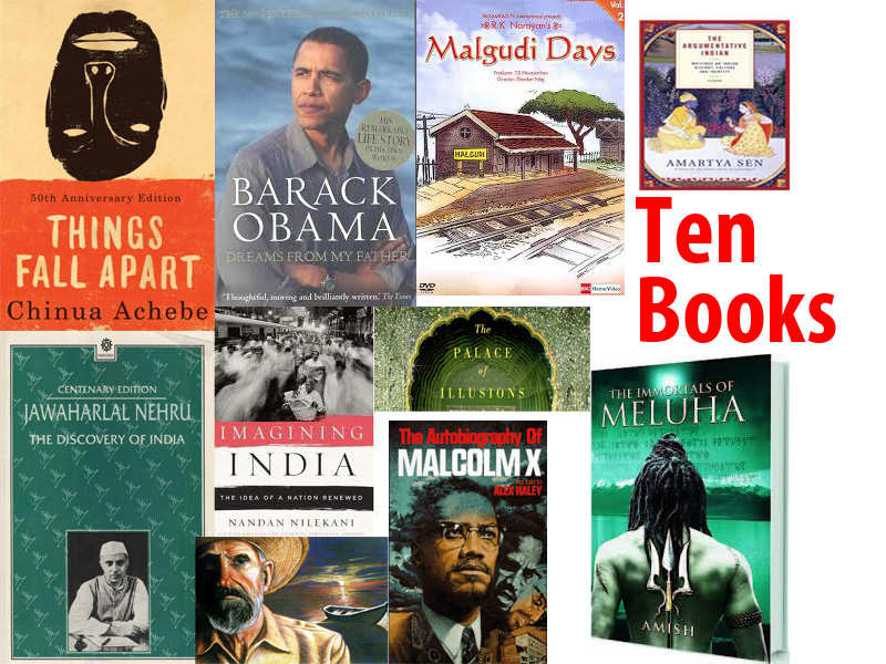 top ten books in india