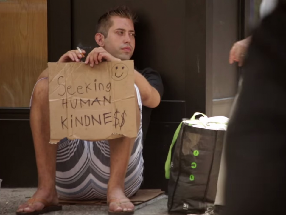 A video from Elite Daily chronicling the exploits of a homeless.