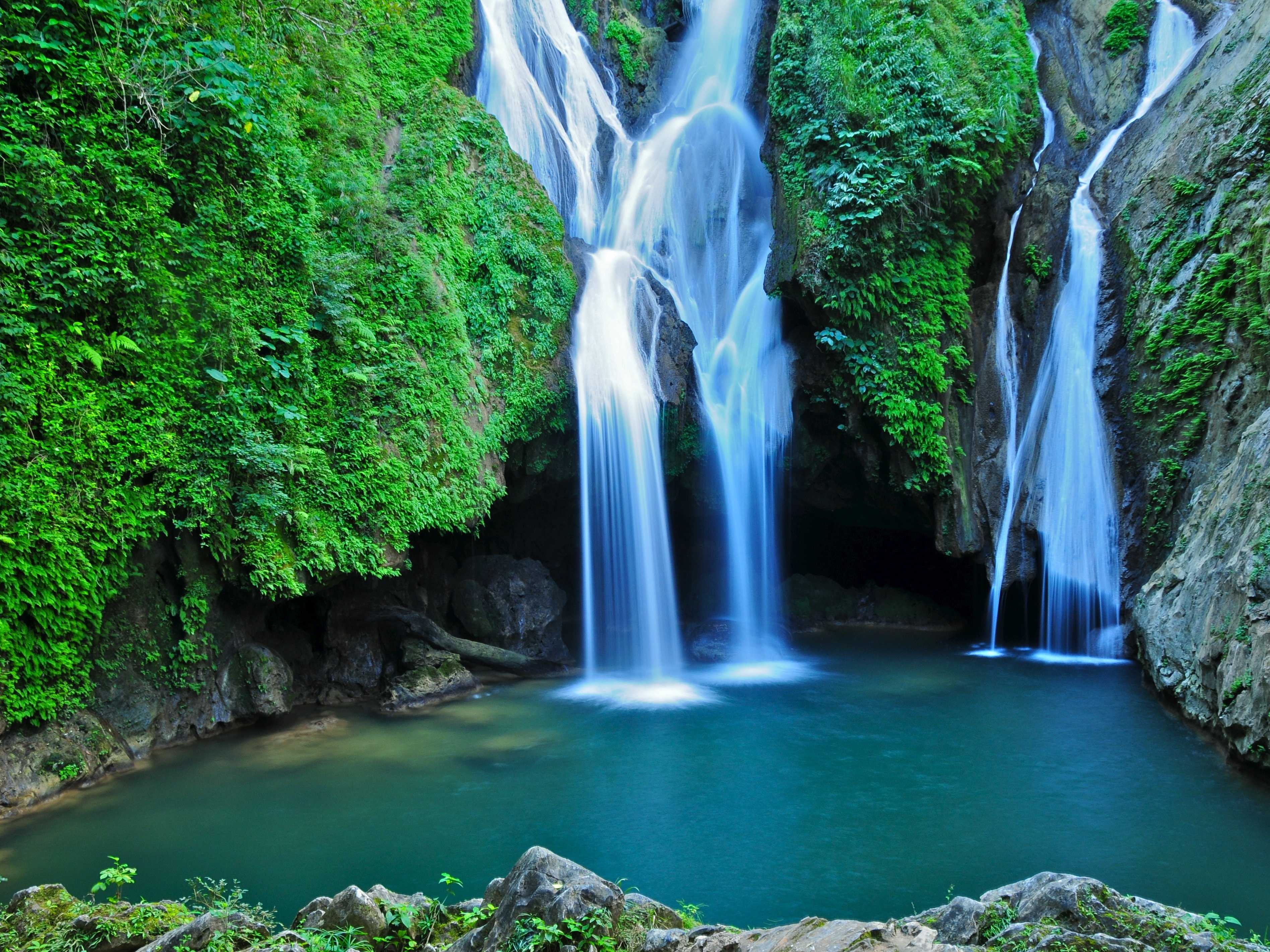Водопад. Национальный парк Topes de collantes. Чашеобразный водопад. Красивые водопады. Самый красивый водопад в мире.