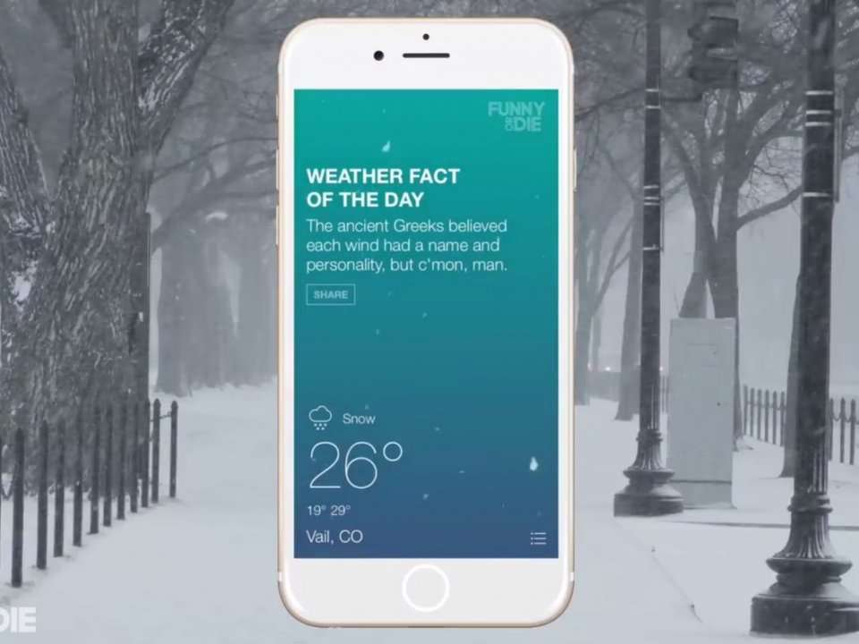Funny Or Die Has A Weather App Infused With Jokes And It's Actually Pretty  Impressive | Business Insider India