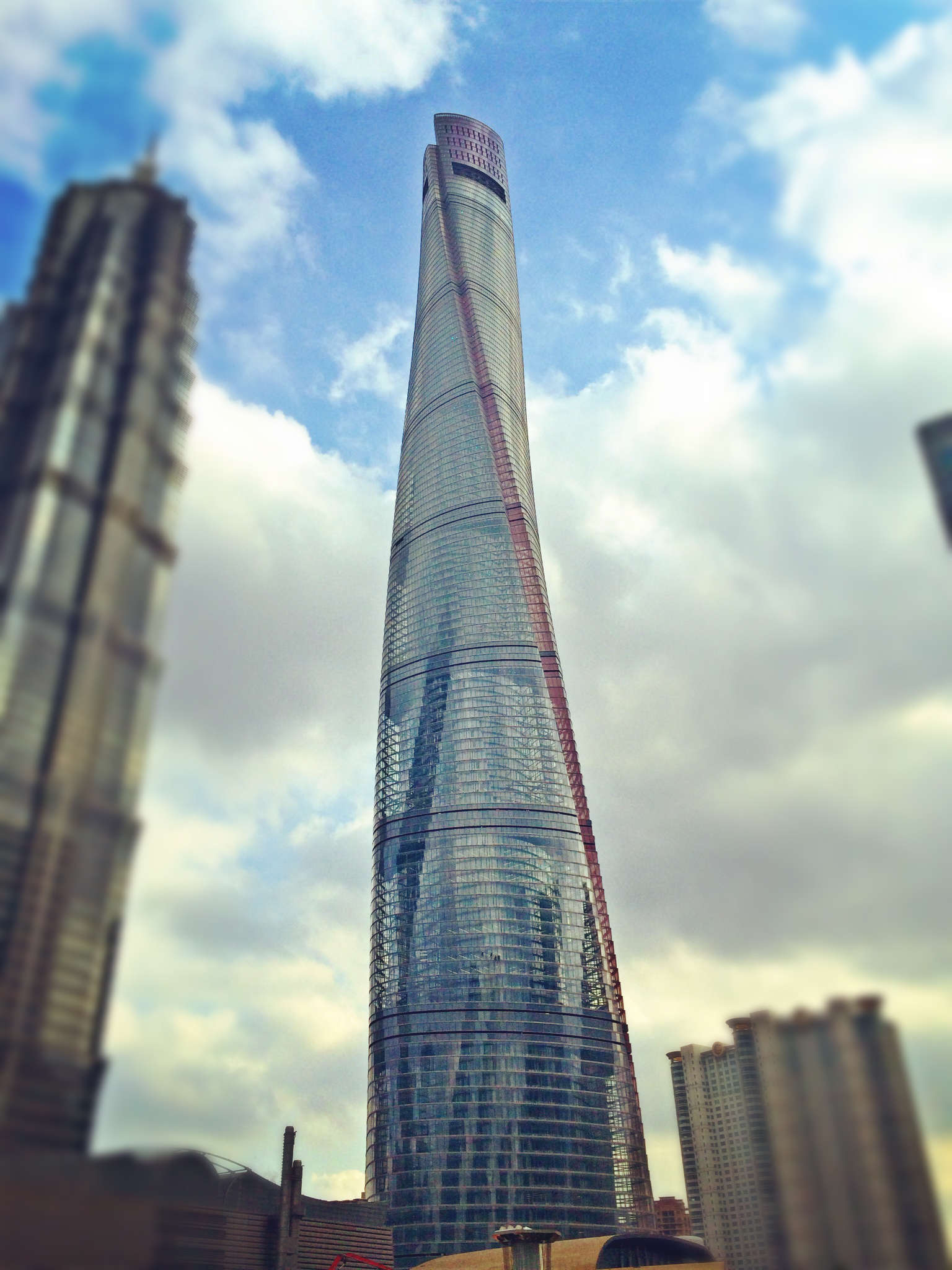 Shanghai Tower, Shanghai, China. At 630 metres, this tower is currently