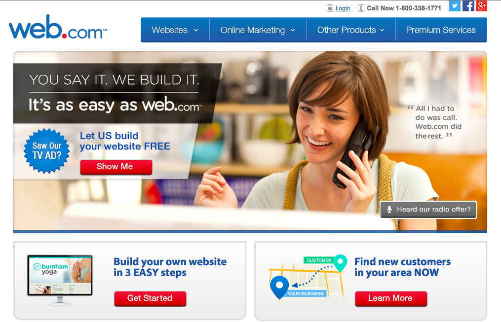 American сайт. Easy. Webcom. Easy website.