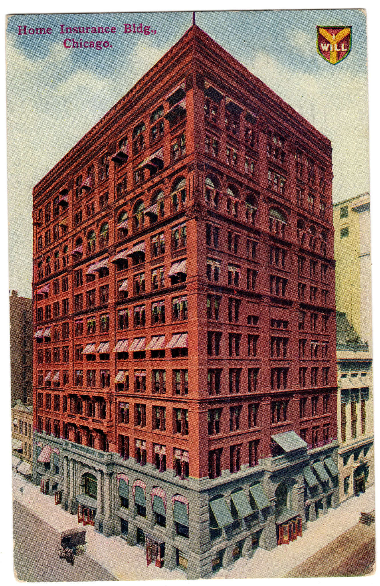 15. Home Insurance Building, 180 feet, Chicago, IL (1885) | Business ...