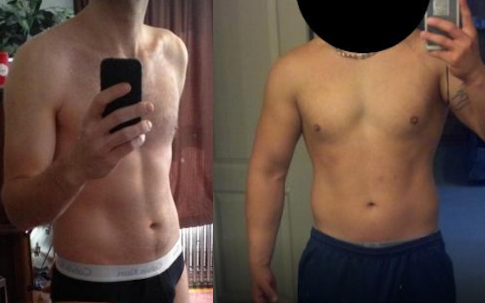 8 pictures that show how different men's bodies can look at the same w...