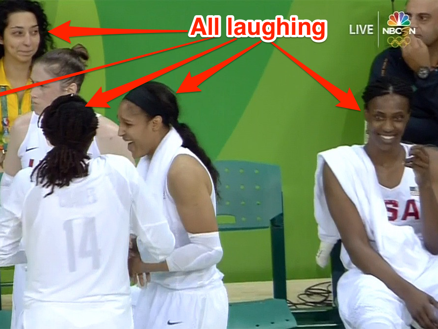 The Us Women S Basketball Team Had A Hysterical Reaction After A Teammate Capped Off A Blowout