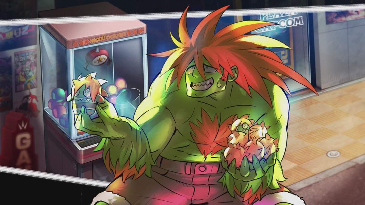 Check out Blanka's story that has him trying to promote his Blanka