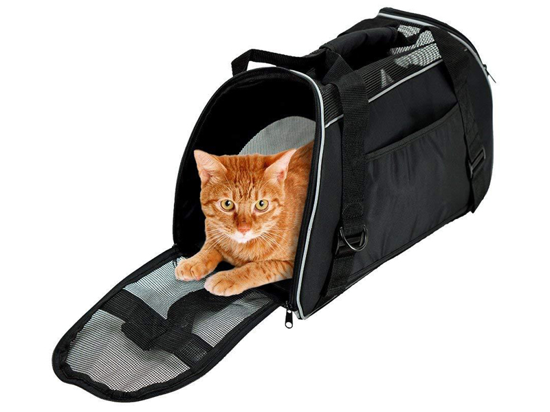 NextFri Pet Carrier Airline Approved Carrier for Cats Small Dogs Soft Sided Collapsible Carrier for Travel Outdoor Medium Black 