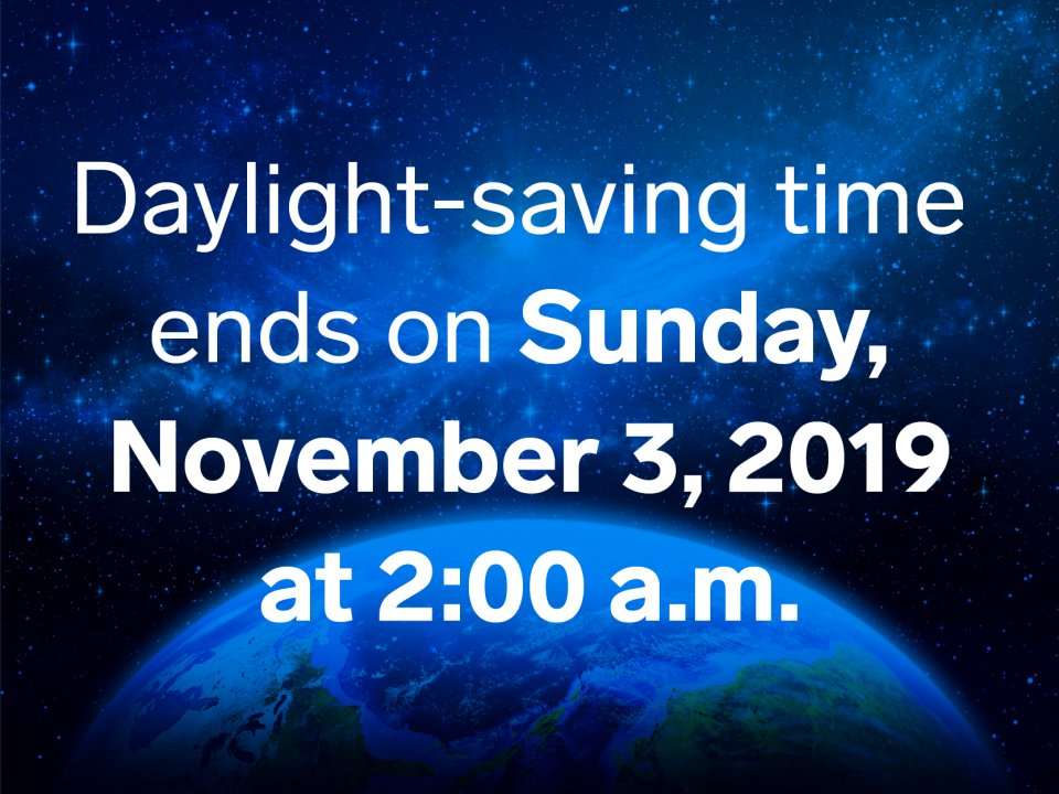 Daylight-saving time is about to an end. It's one of the ...