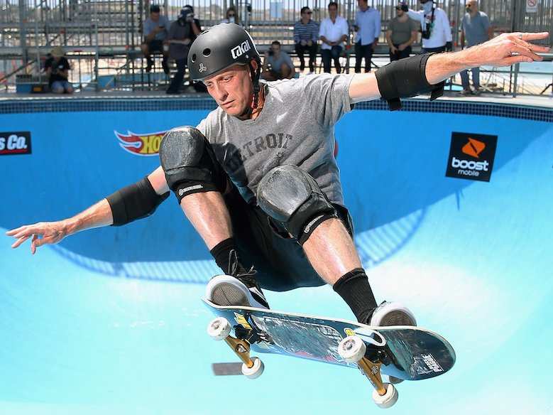 Watch Legend Tony Hawk Yelling Do A Kickflip! At Skateboarders