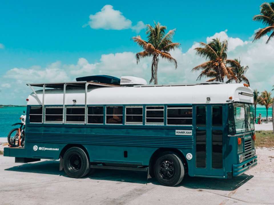 A family of four converted a decommissioned Air Force bus ...