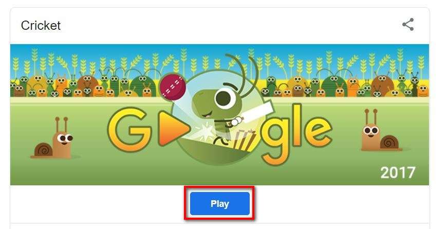 Google Stay and Play at Home Doodle: All about Google's Cricket