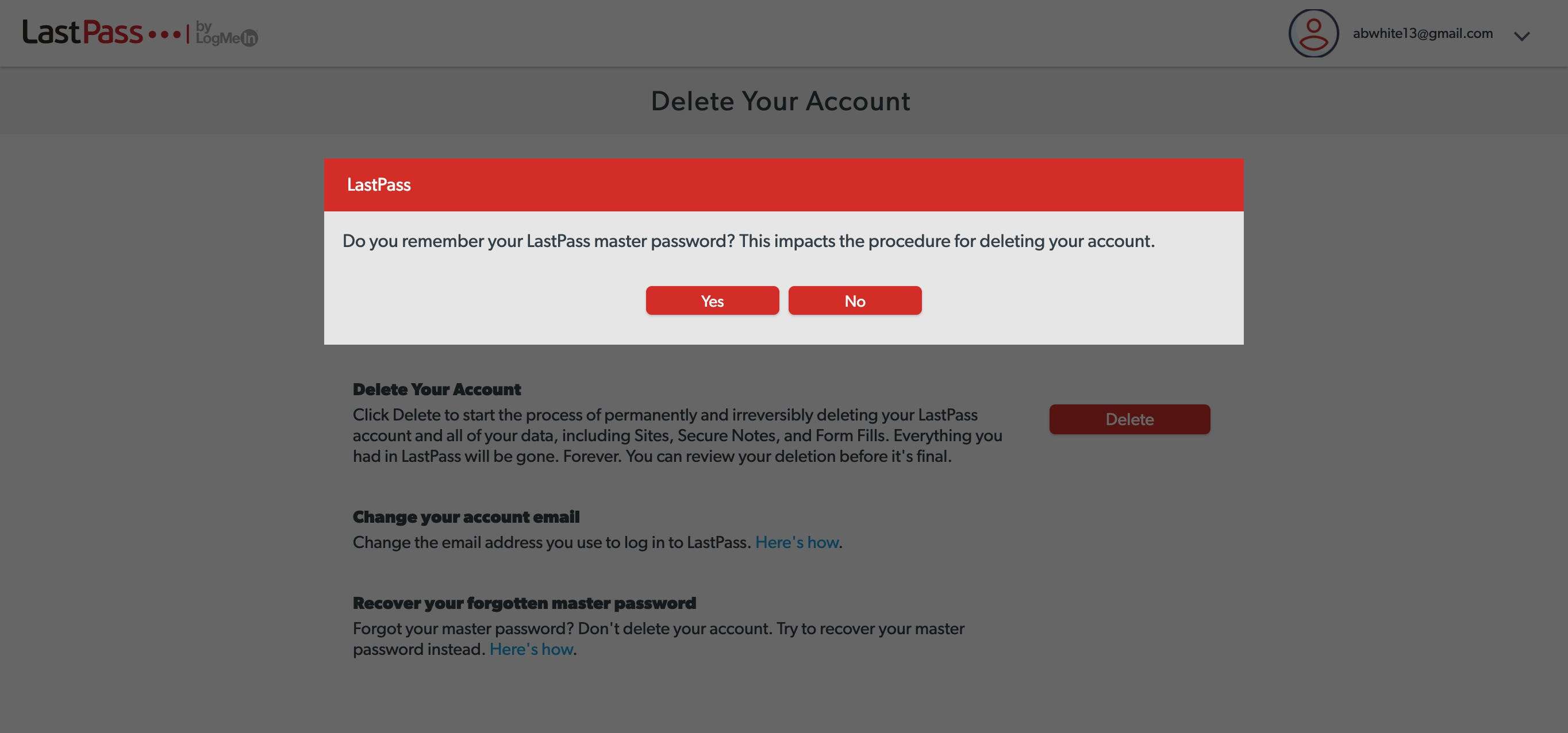 How to delete your LastPass account and permanently wipe saved