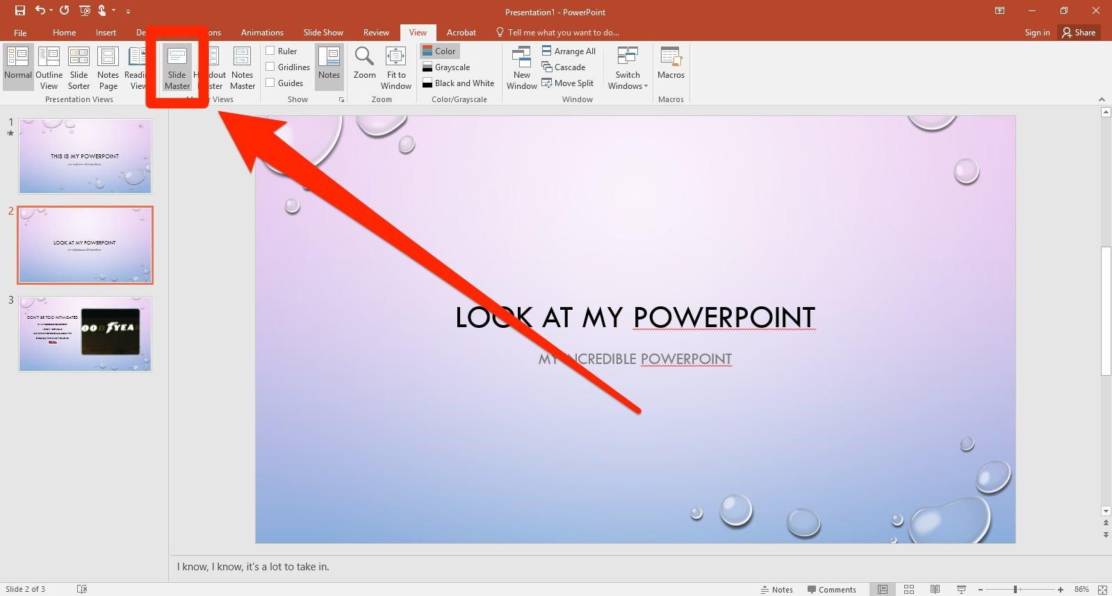 how to insert page number in powerpoint slide master