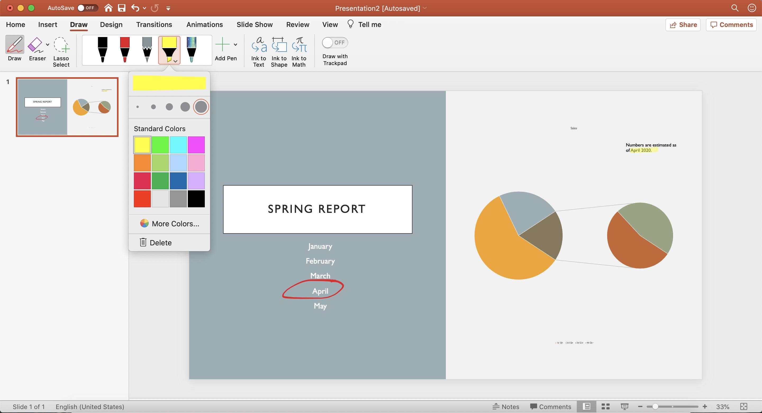presentation tools draw on screen