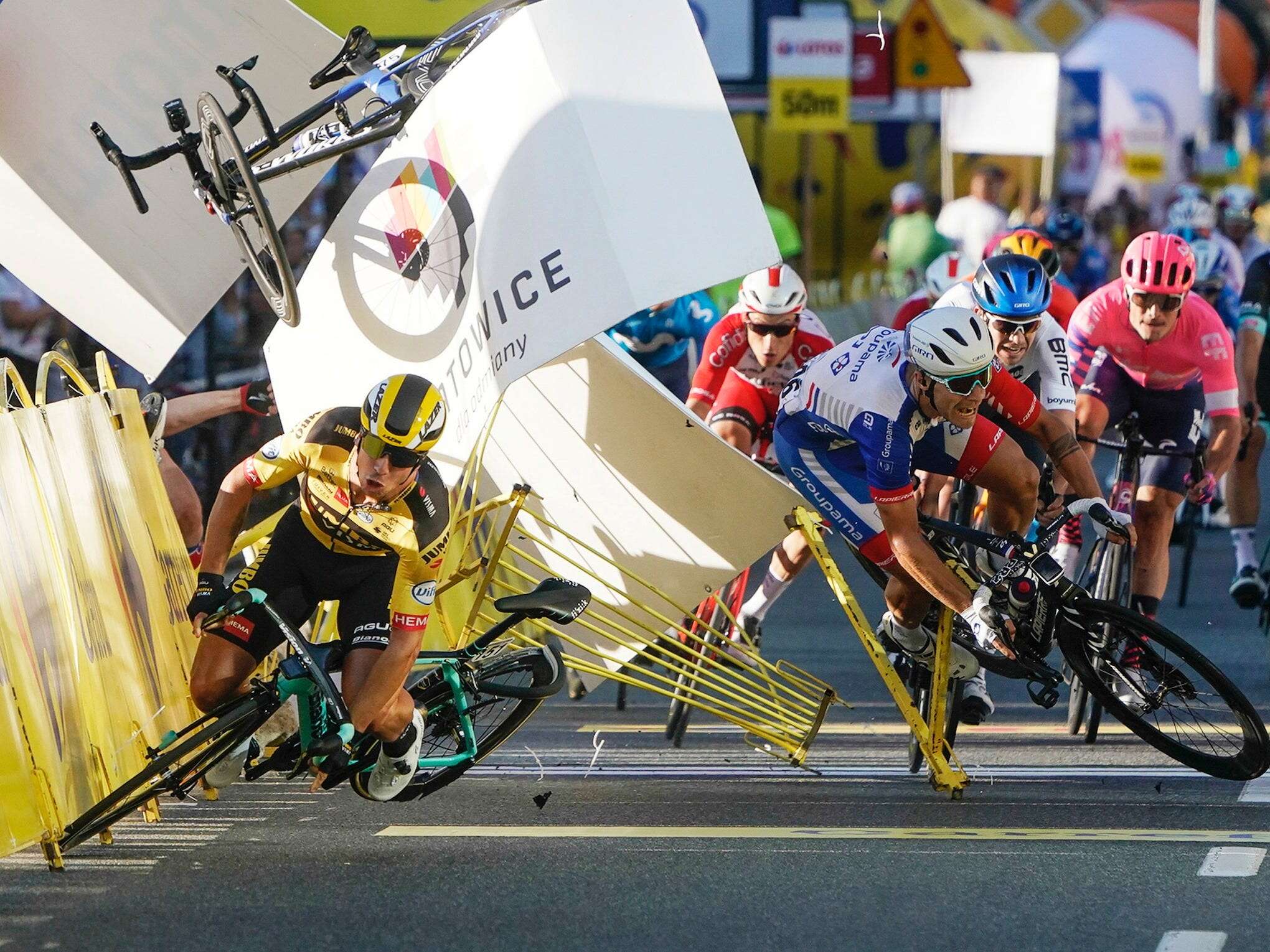 accident velo tour de pologne