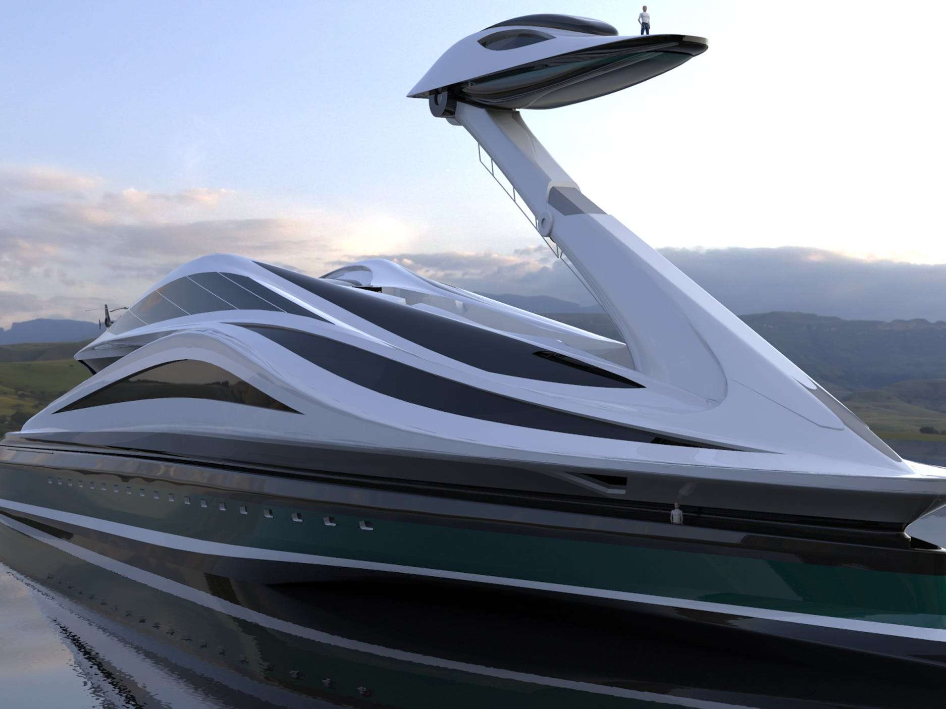 This $500 million concept megayacht was inspired by Japanese anime and ...