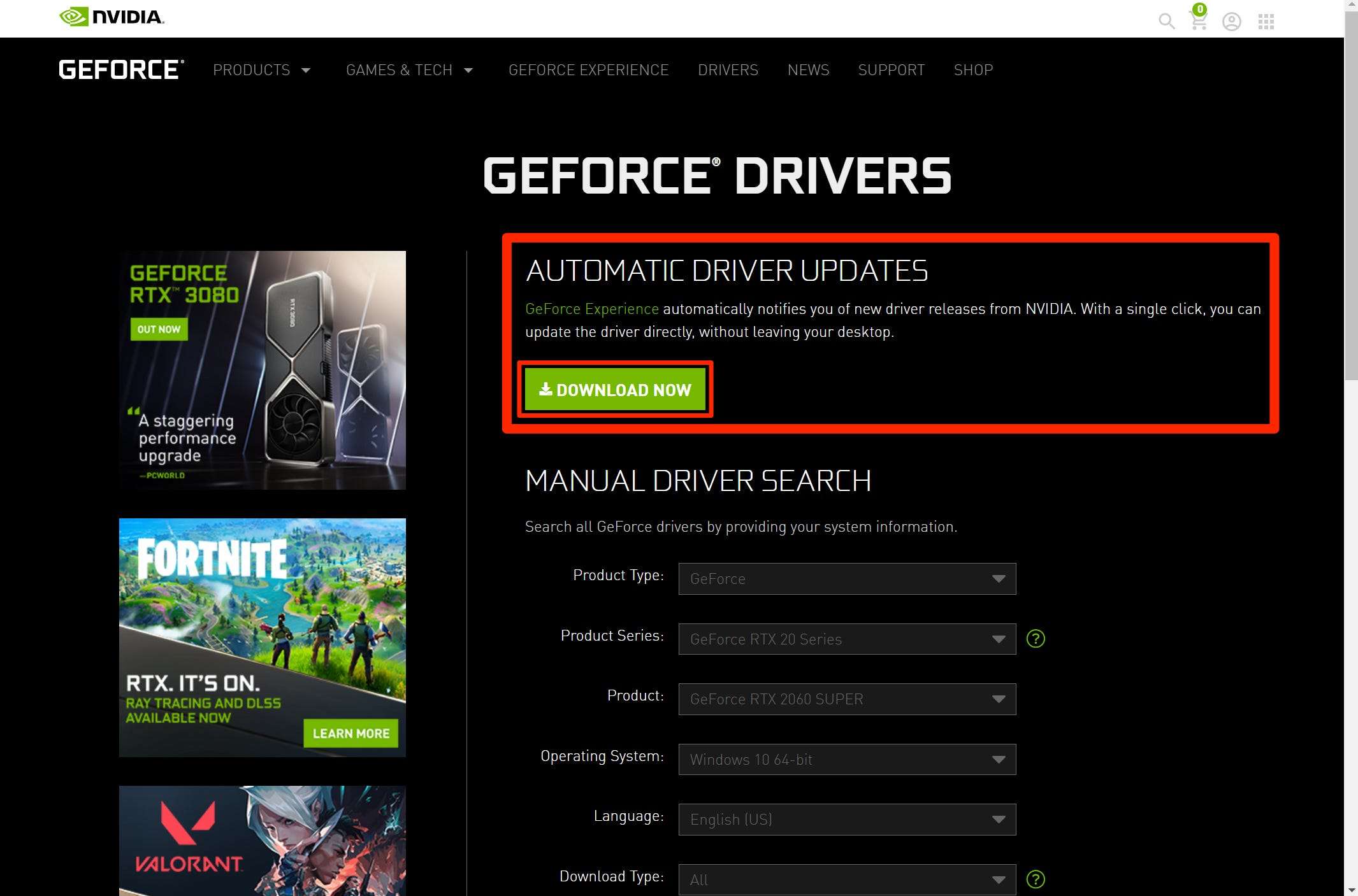 download latest driver for my graphics card